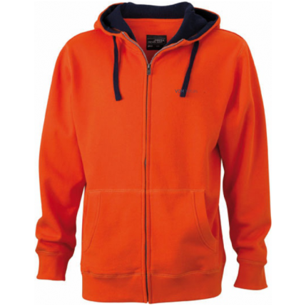 Mens Hoody orange Größe XL