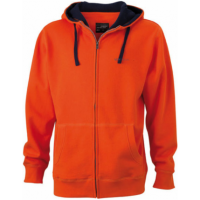 Mens Hoody orange Größe XL