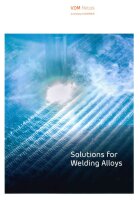 Broschüre Solutions for Welding Alloys