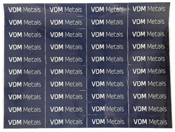 Aufkleberbogen blau 40 Stück