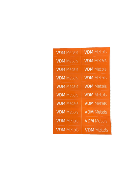 Sticker sheet, orange, 40 pieces