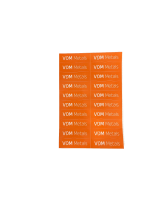 Sticker sheet, orange, 40 pieces